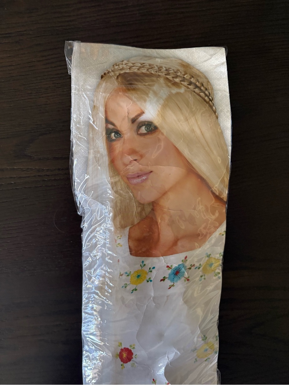 Blonde Braided Halo Wig — Classic Light Blonde